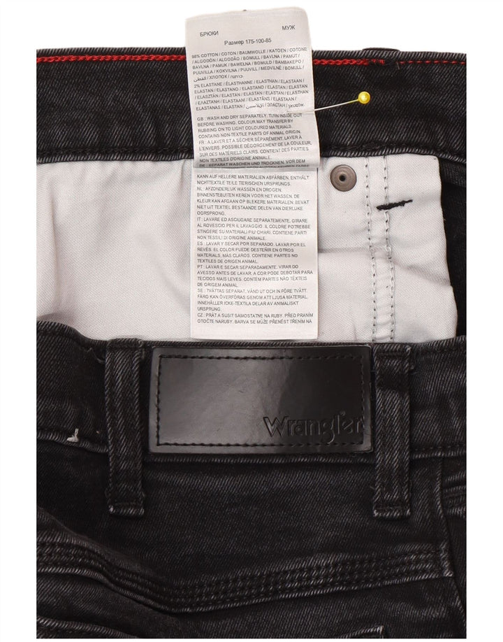 Wrangler Straight Jeans til mænd W34 L32 Grå bomuld