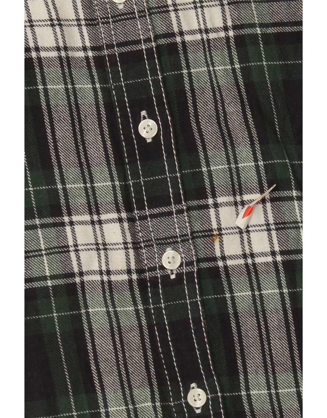 PEPE Jeans Dame Flanelskjorte UK 14 Medium Grøn Ternet Bomuld