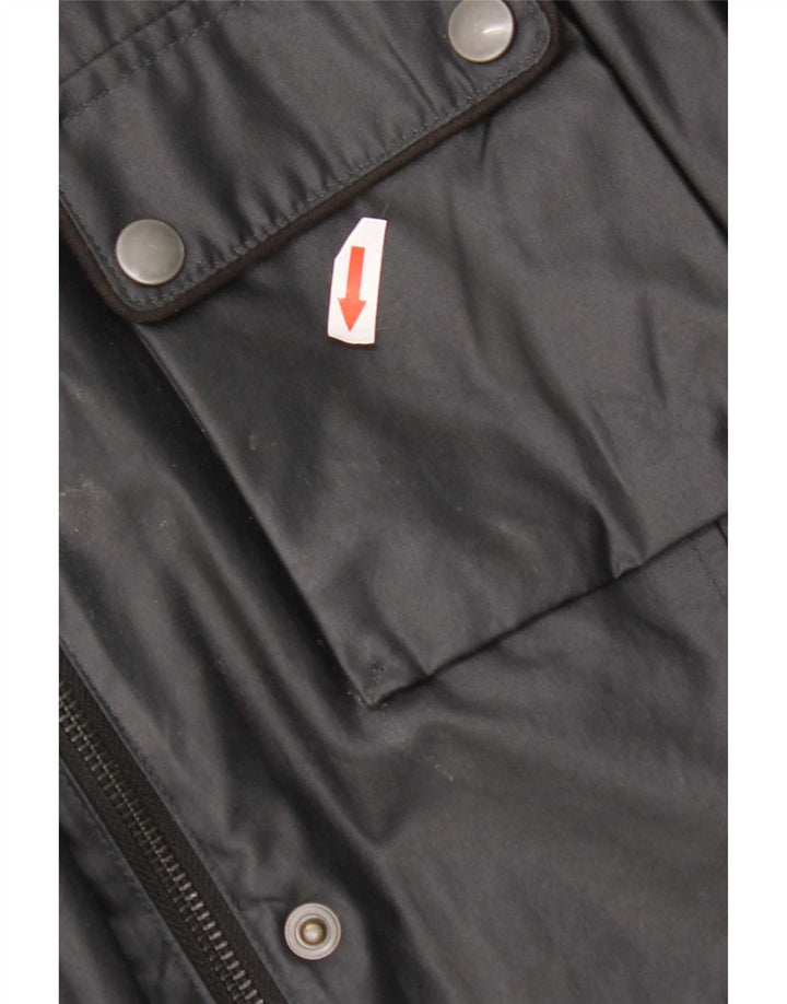 Belstaff Womens Utility Jacket IT 46 Stor marineblå bomuld