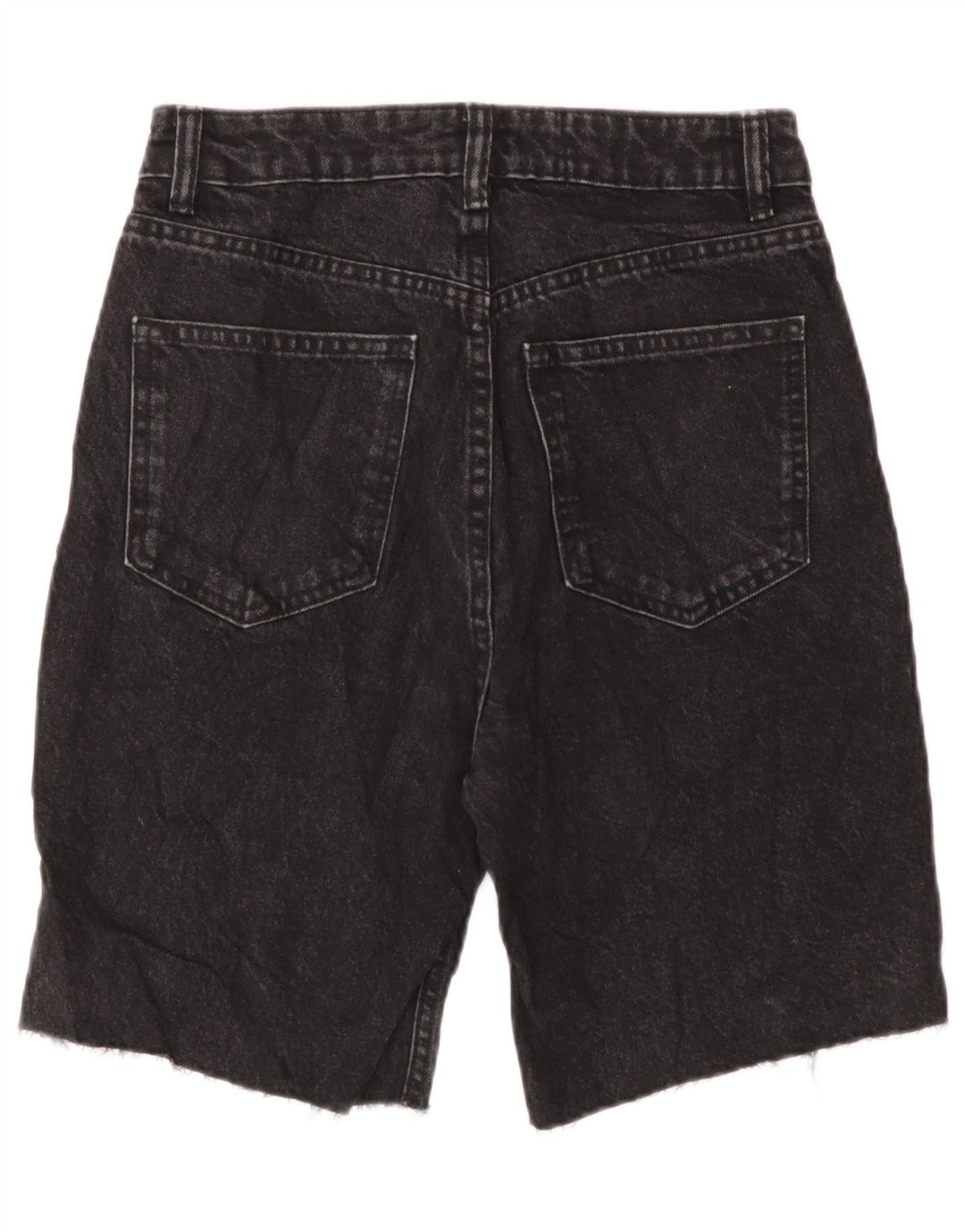 Zara denimshorts til kvinder EU 36 XS W26 Grå bomuld