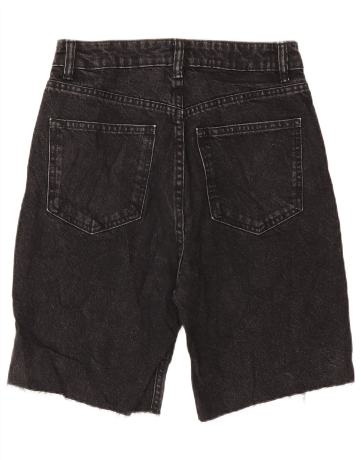 Zara denimshorts til kvinder EU 36 XS W26 Grå bomuld