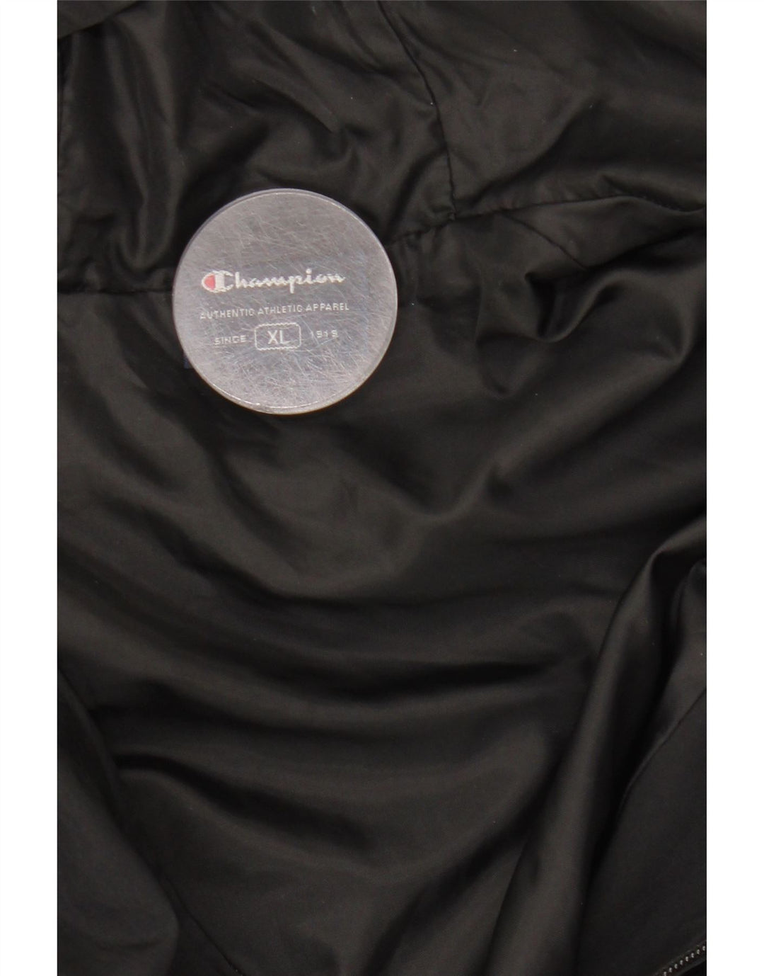 CHAMPION Mens Hooded Windbreaker Jacket UK 42 XL Black