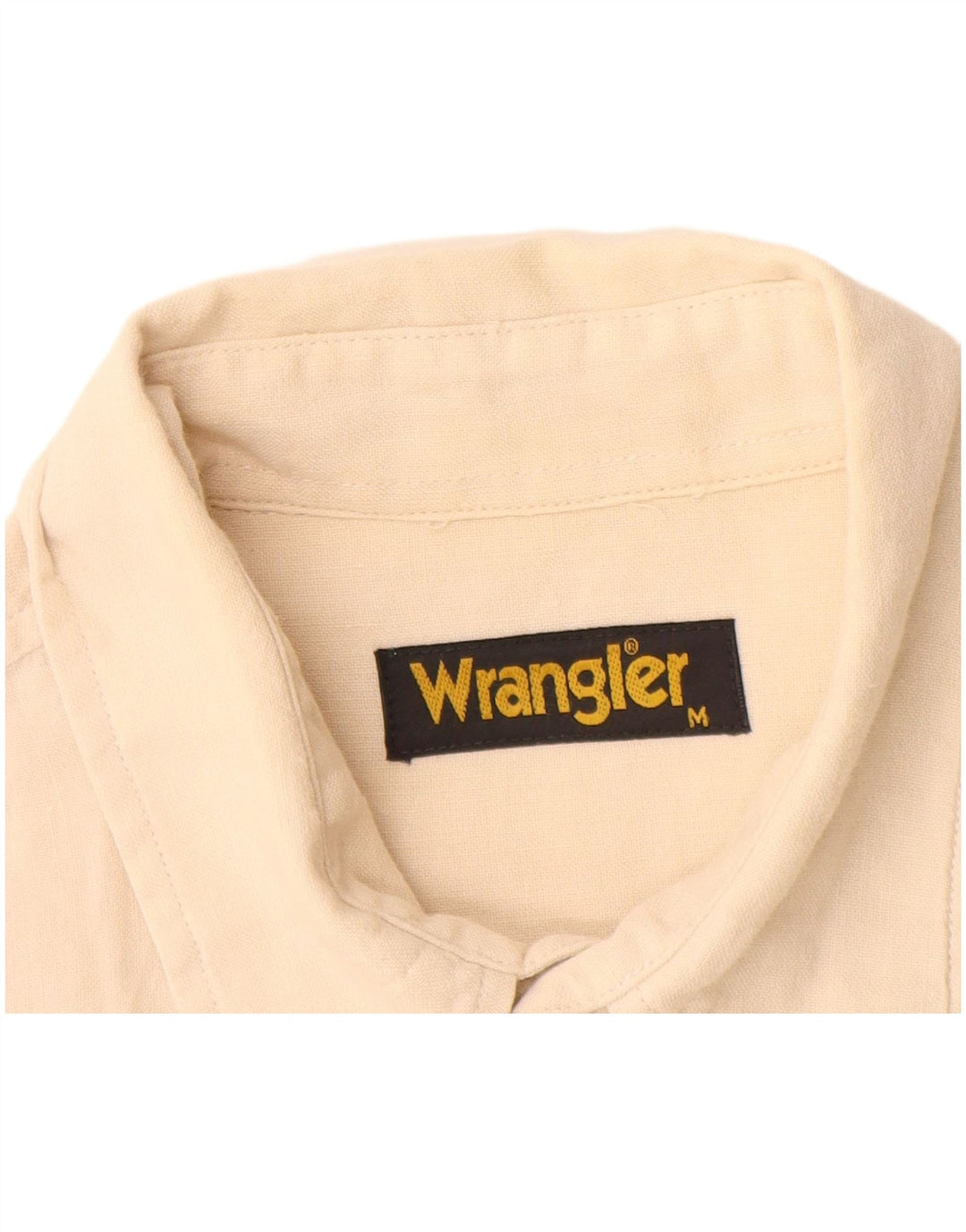 Wrangler Kortærmet Herreskjorte Medium Beige Linned