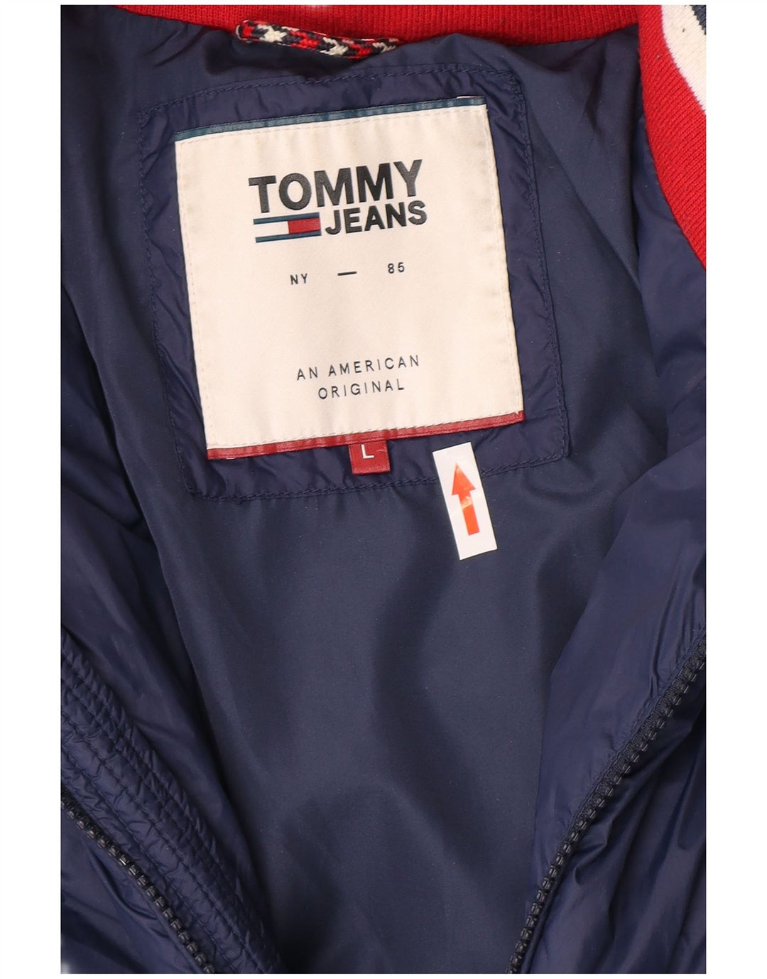 Tommy Hilfiger Herre polstret jakke UK 40 Stor marineblå polyamid
