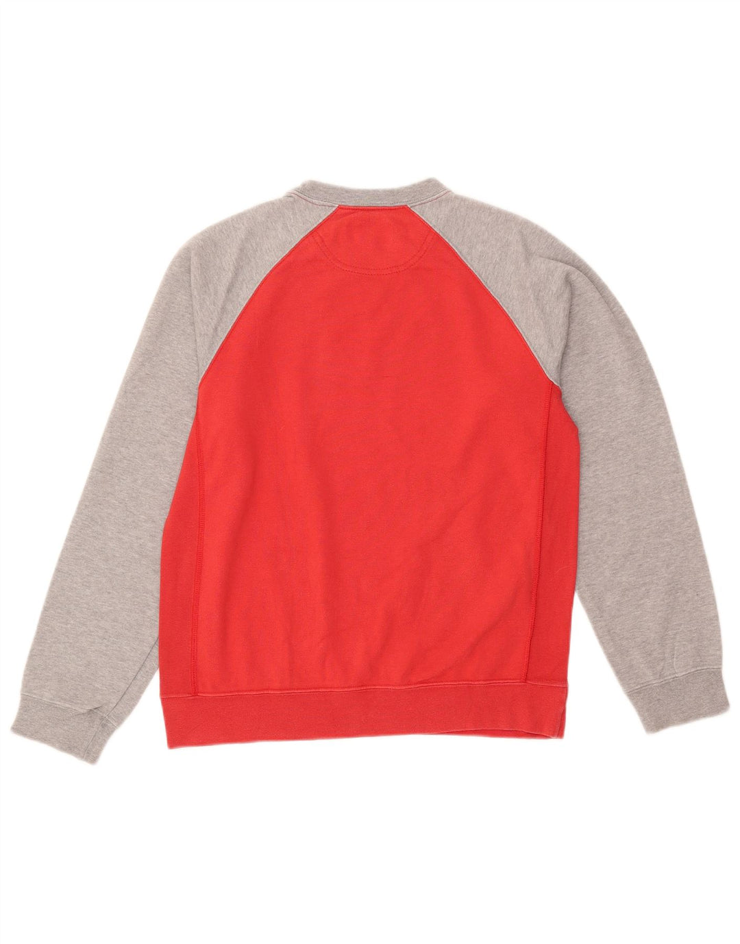 Champion Herre Grafisk Sweatshirt Jumper Lille Rød Colourblock