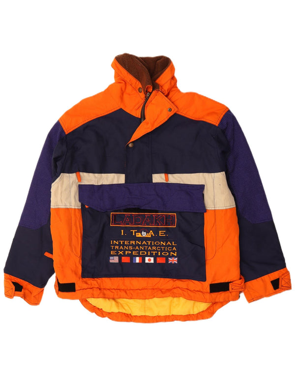 Ladakh Herre Hættetrøje Skijakke UK 42 XL Orange Colourblock