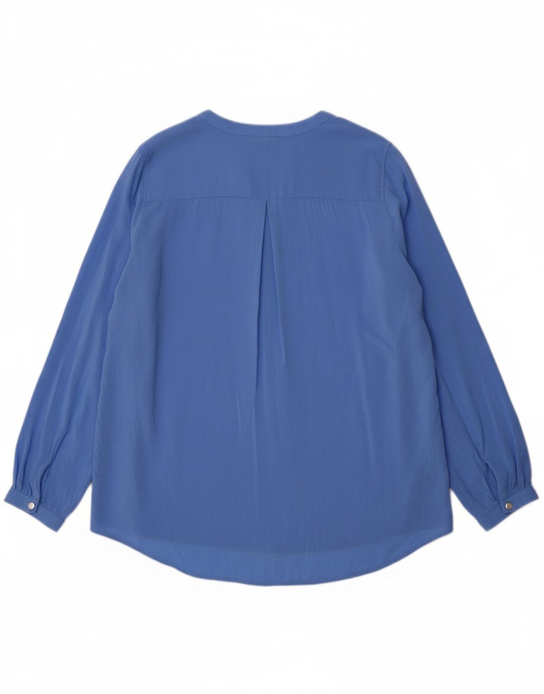 ZARA Womens Long Sleeve Blouse Top UK 16 Large Blue