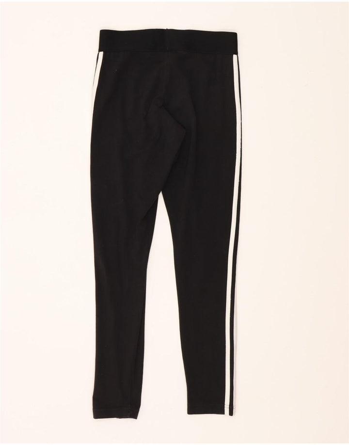 Adidas Dame Leggings UK 10 Small Black Bomuld