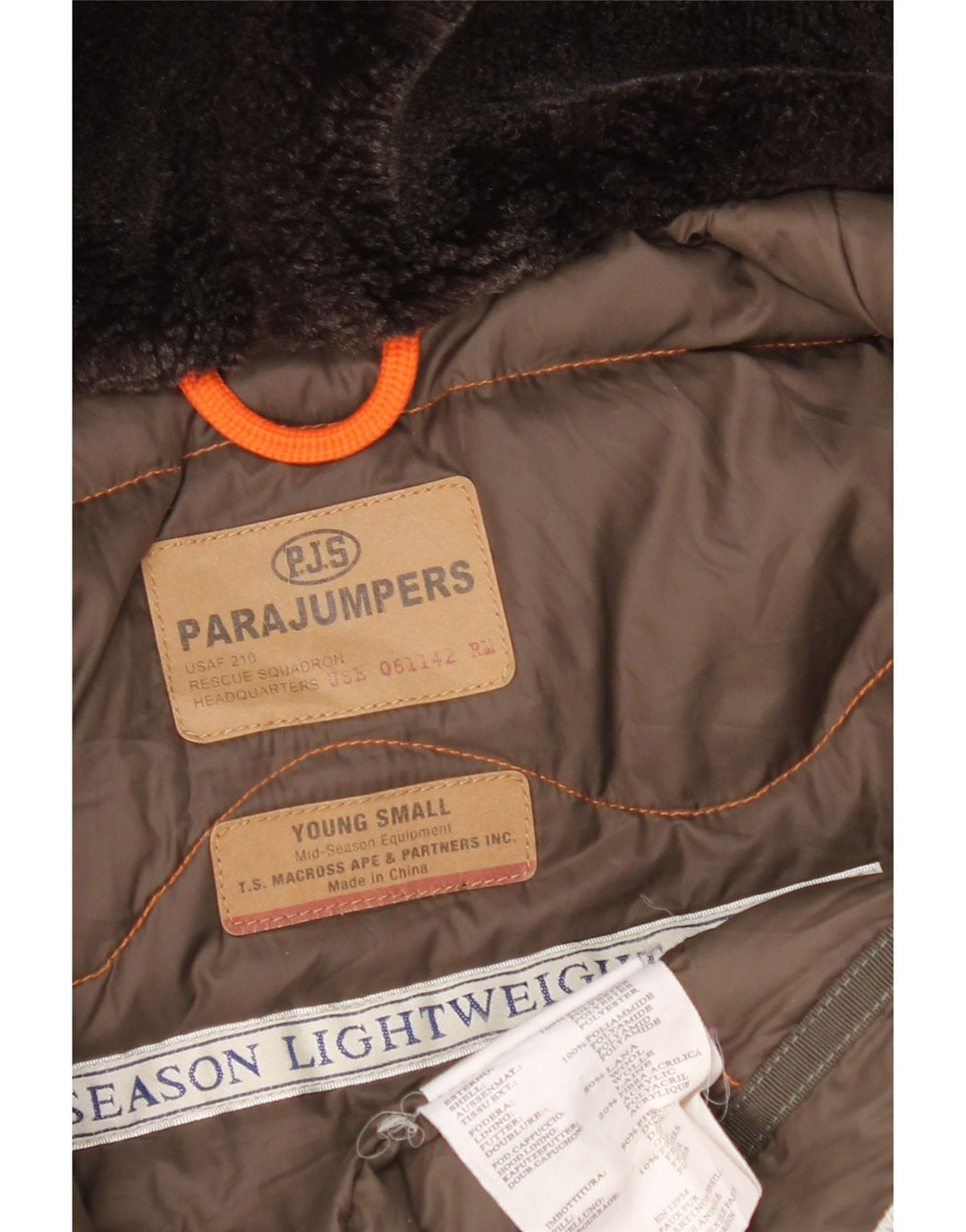 Parajumpers drenge hættepolstret jakke 11-12 år Lille marineblå polyester