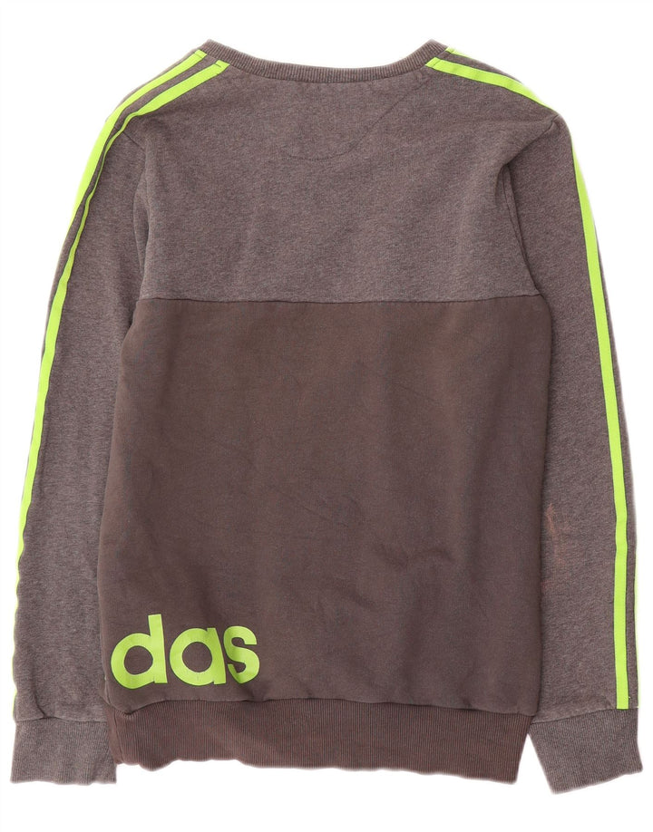 Adidas grafisk sweatshirt til mænd, lille grå bomuld