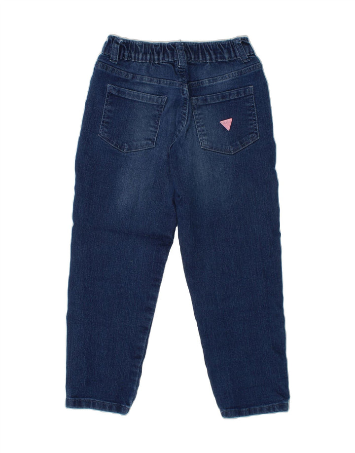 GUESS Girls Slim Jeans 5-6 Years W20 L20 Blue Polyester Vintage Guess and Second-Hand Guess from Messina Hembry 