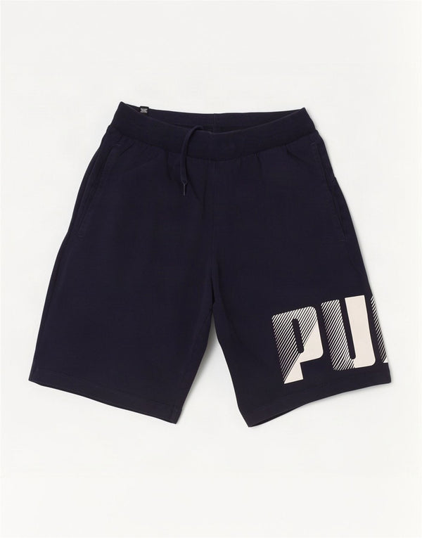Puma Herre grafiske sportsshorts Små marineblå bomuld