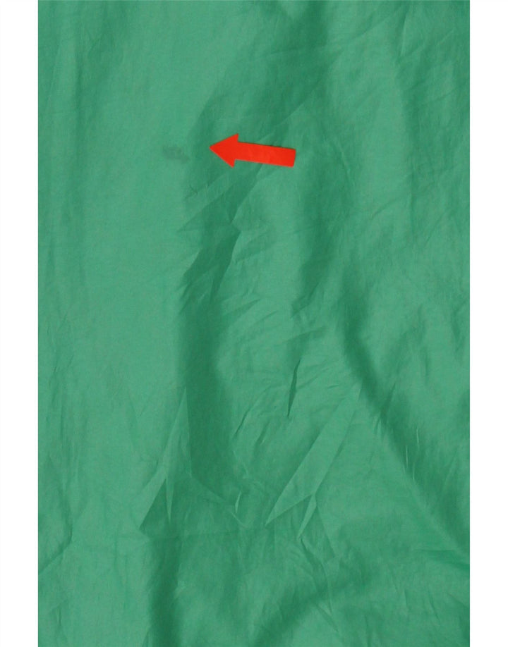 CONVERSE Mens Hooded Rain Jacket UK 36 Small Green Polyester Vintage Converse and Second-Hand Converse from Messina Hembry 