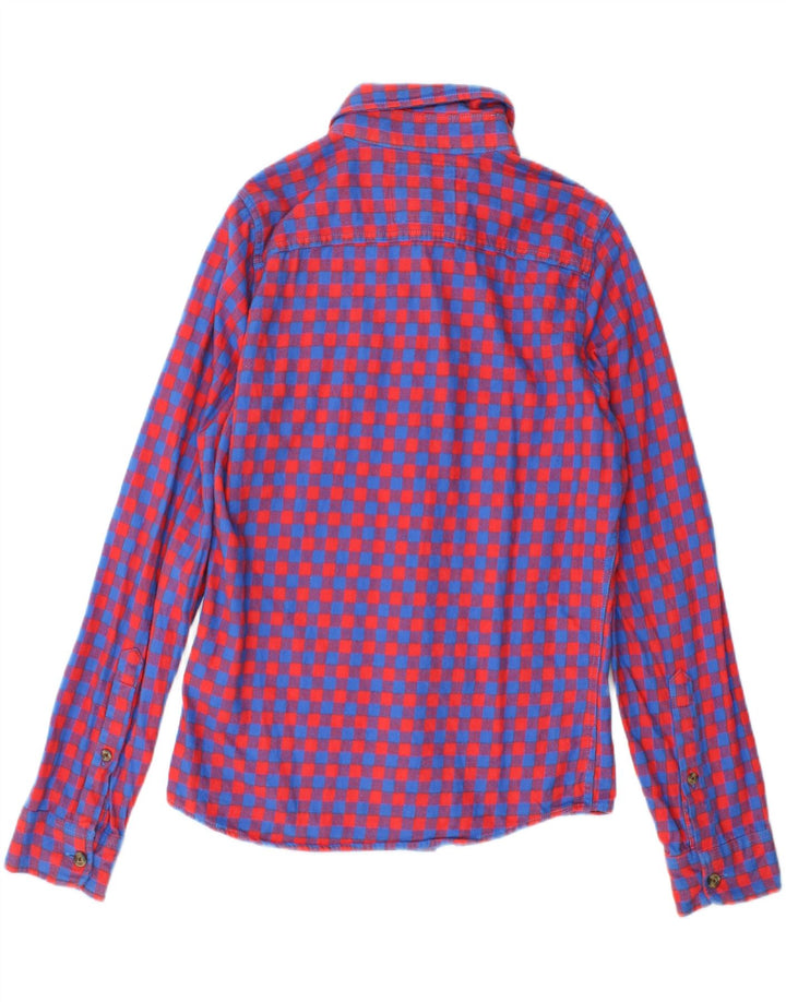 HOLLISTER Mens Flannel Shirt Small Red Check Cotton Vintage Hollister and Second-Hand Hollister from Messina Hembry 
