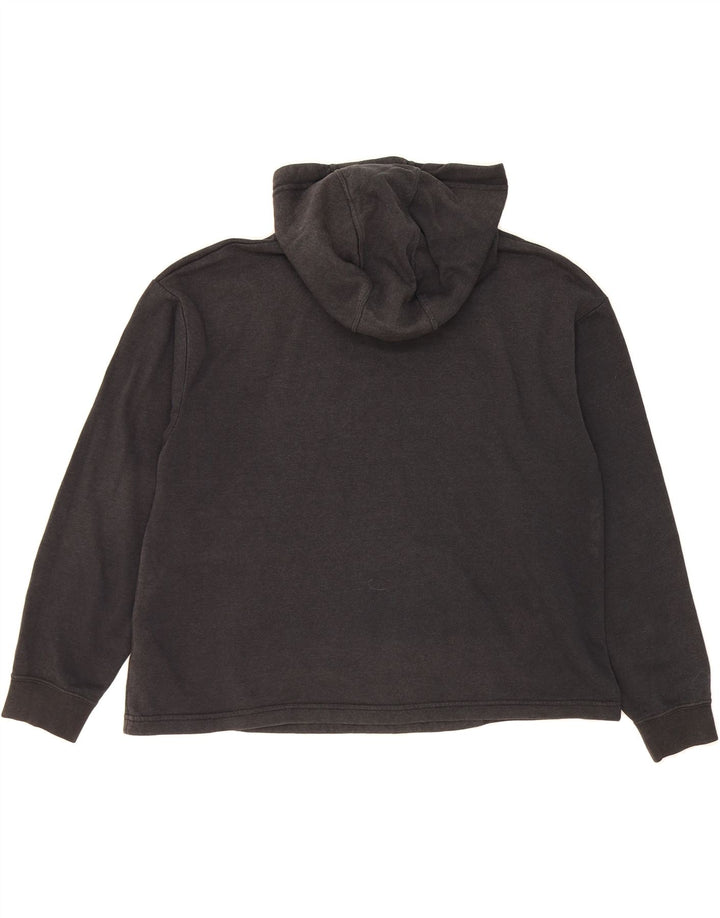 NIKE Womens Oversized Graphic Hoodie Jumper UK 14 Medium Black Cotton Vintage Nike and Second-Hand Nike from Messina Hembry 