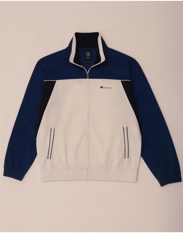 Champion Herre træningsdragt Topjakke Medium White Colourblock Polyester