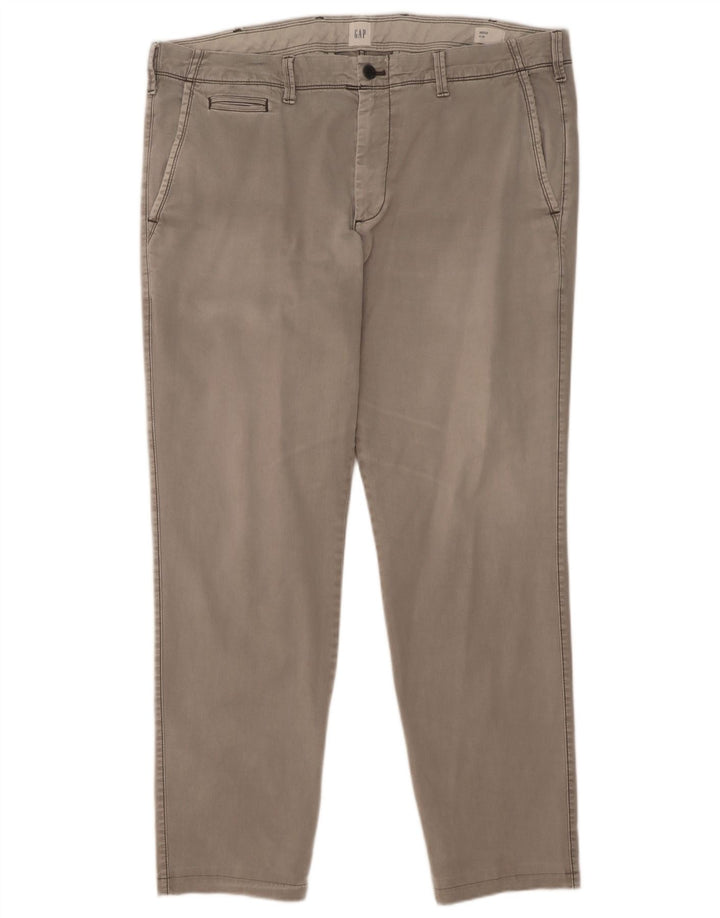 Gap Herre Slim Chino Bukser W38 L32 Grå Bomuld