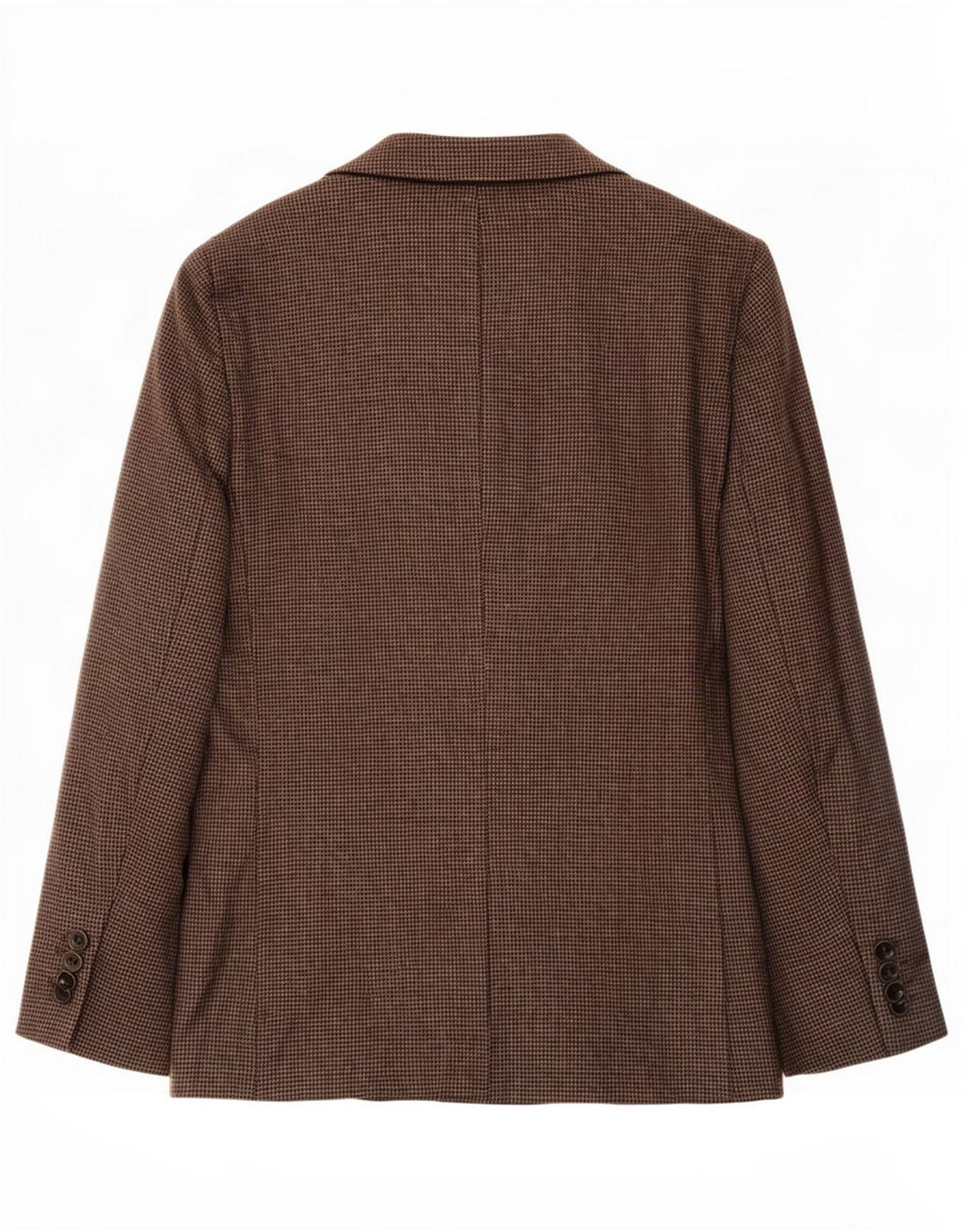 Marks & Spencer Herre Longline Blazer Jacket UK 44 XL Brown Houndstooth