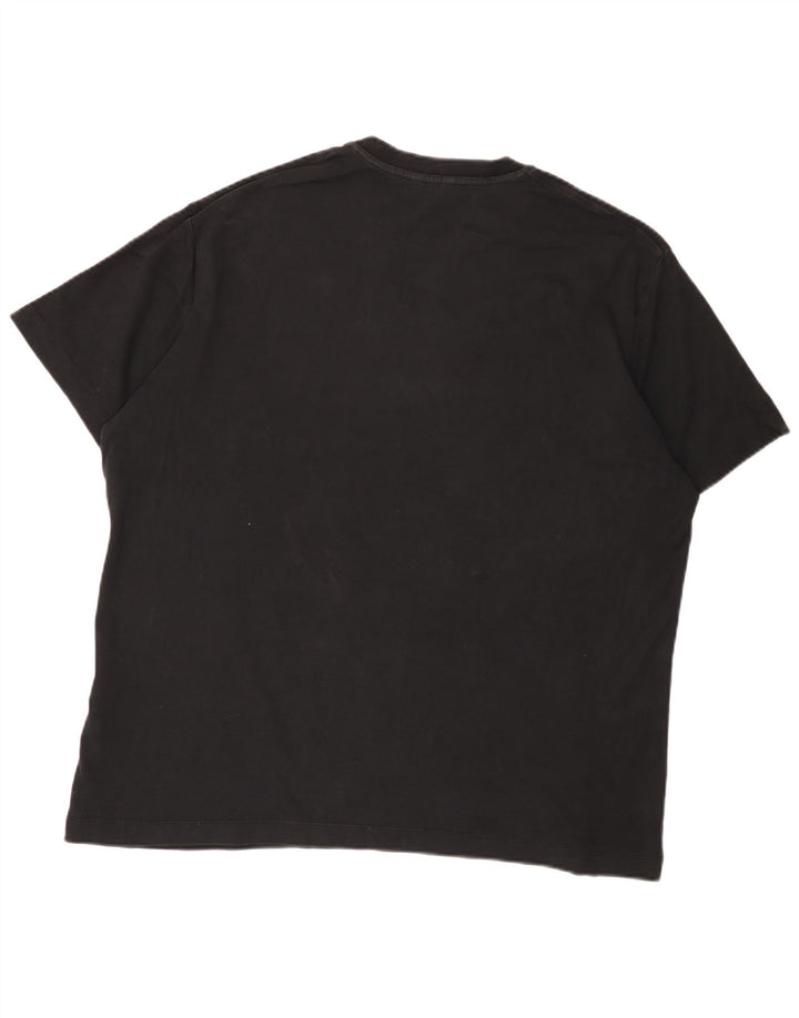 Massimo Dutti Herre T-Shirt Top 2XL Sort Bomuld