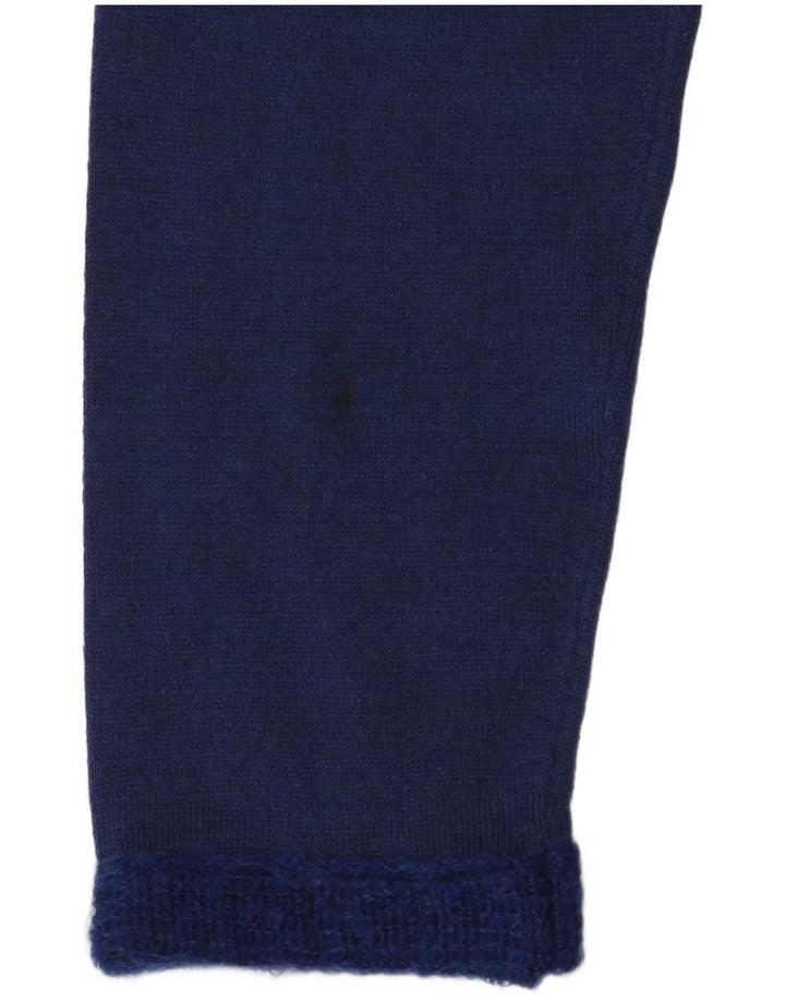 Guess Dame marciano Turtle Neck Jumper Sweater US 3 Small Navy Blue Wool