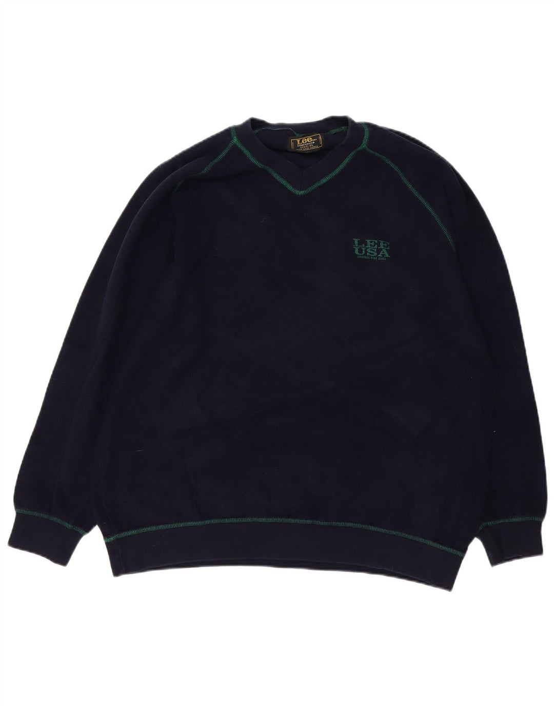 LEE Sweatshirt til mænd XL marineblå bomuld