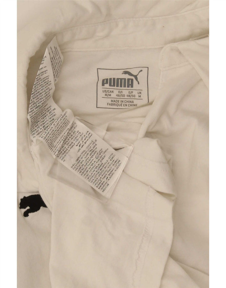 Puma herre poloshirt Medium hvid bomuld