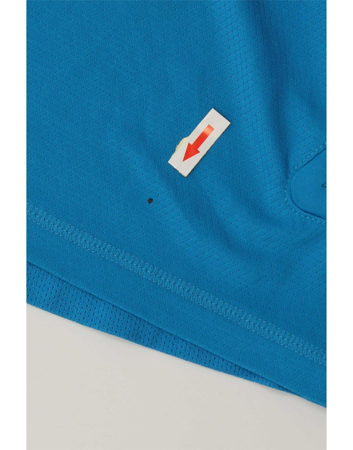 Adidas T-shirt top lille blå polyester til mænd