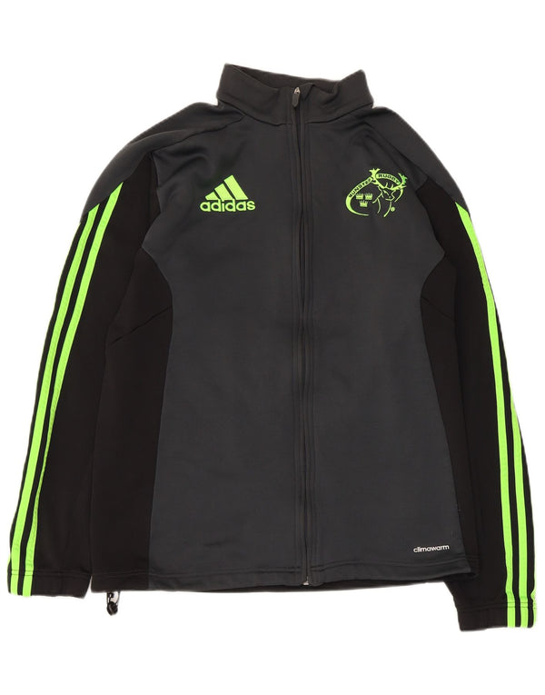 Adidas Dame Munster Rugby Træningsdragt Topjakke UK 14 Medium Grå