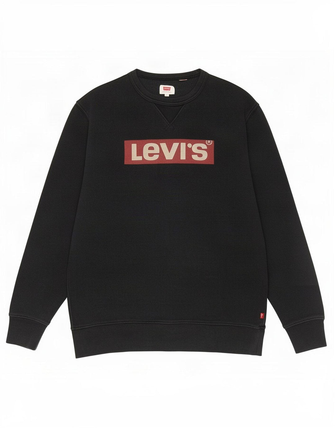 Levi's Herre grafisk sweatshirt jumper stor sort bomuld