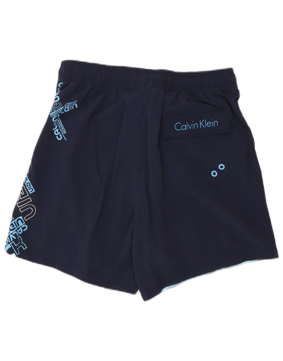 Calvin Klein Herre grafiske svømmeshorts Små marineblå nylon