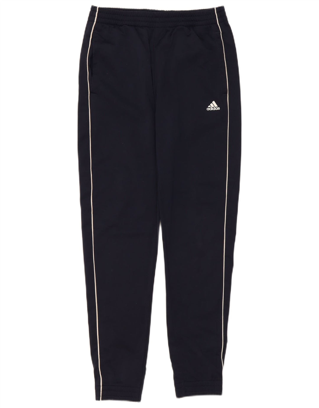 Adidas Drenge Træningsdragt Bukser Joggers 13-14 År Marineblå Polyester