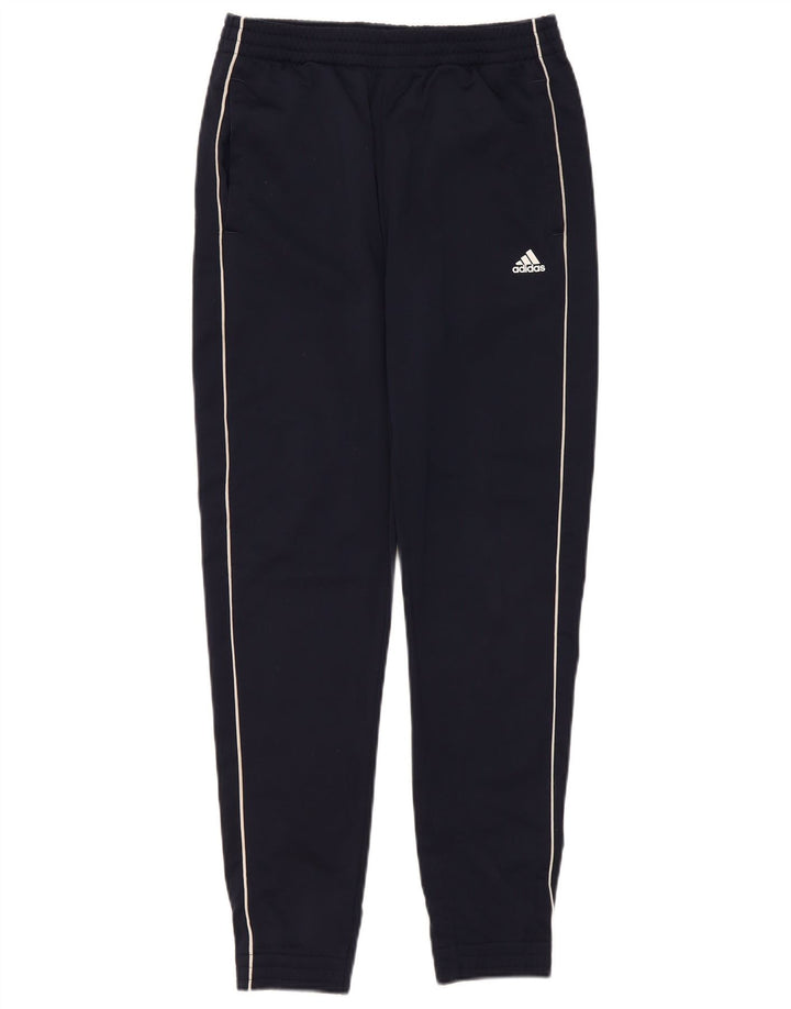 Adidas Drenge Træningsdragt Bukser Joggers 13-14 År Marineblå Polyester