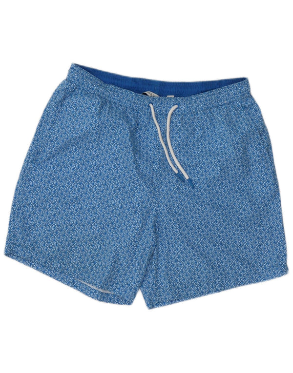 Marks & Spencer Badeshorts til mænd Medium Blue Floral Polyester