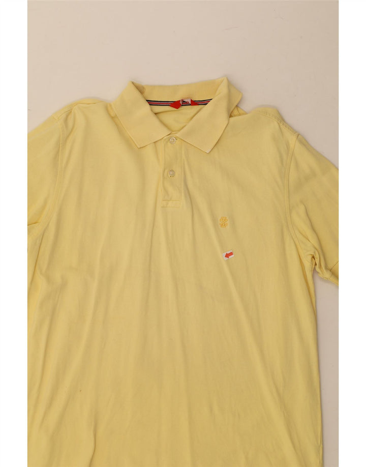 IZOD Mens Polo Shirt Large Yellow Cotton Vintage Izod and Second-Hand Izod from Messina Hembry 