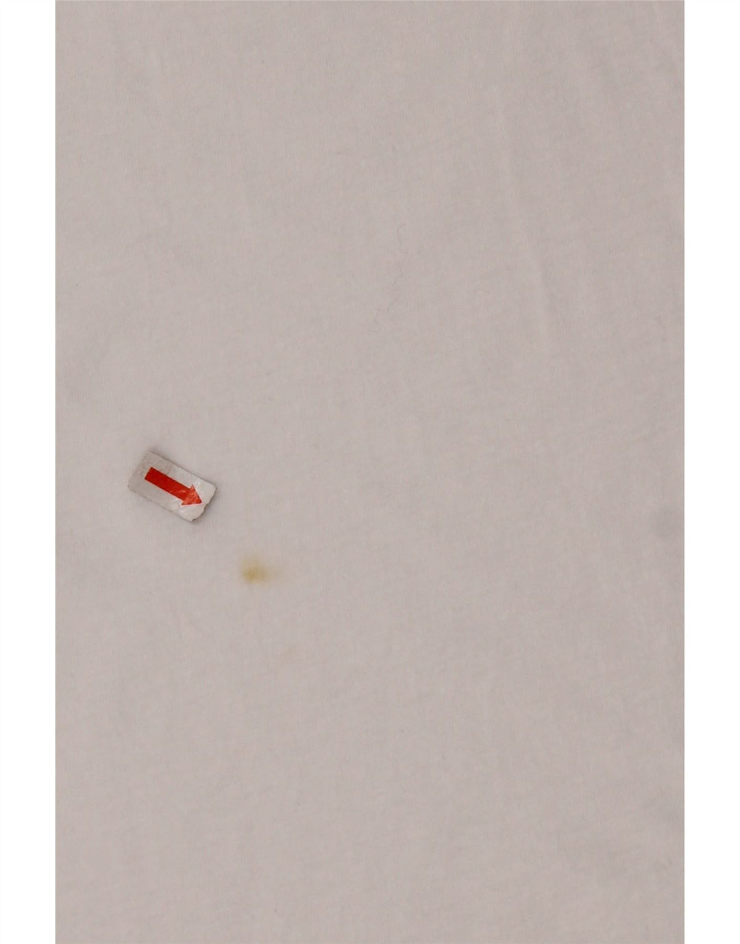 AVIREX Dame Crop Grafisk T-Shirt Top UK 22 2XL Hvid Bomuld