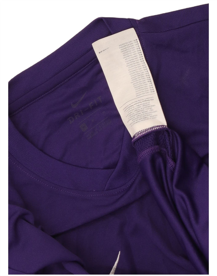 Nike Herre T-shirt Top Medium Lilla Polyester