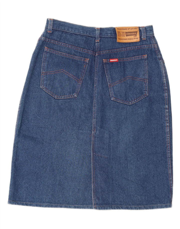 CARRERA Dame Denim Nederdel W32 Stor Blå Bomuld