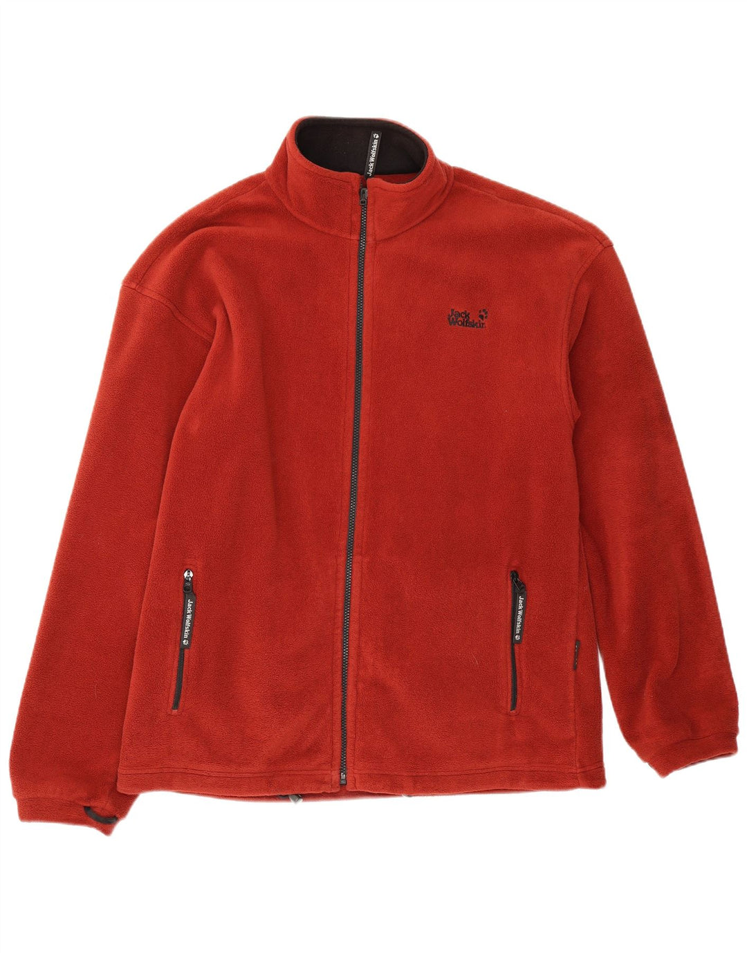 Jack Wolfskin Herre Liner Fleece Jakke UK 42 XL Rød Polyester