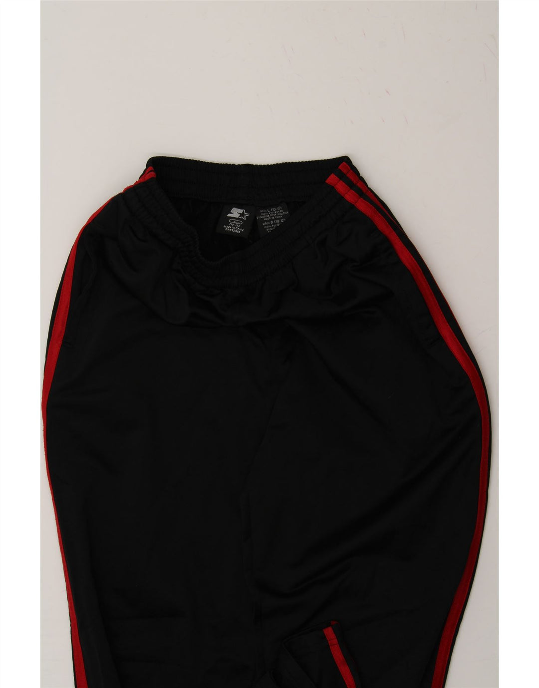 STARTER Boys Tracksuit Trousers 10-11 Years Large Black Polyester Vintage Starter and Second-Hand Starter from Messina Hembry 