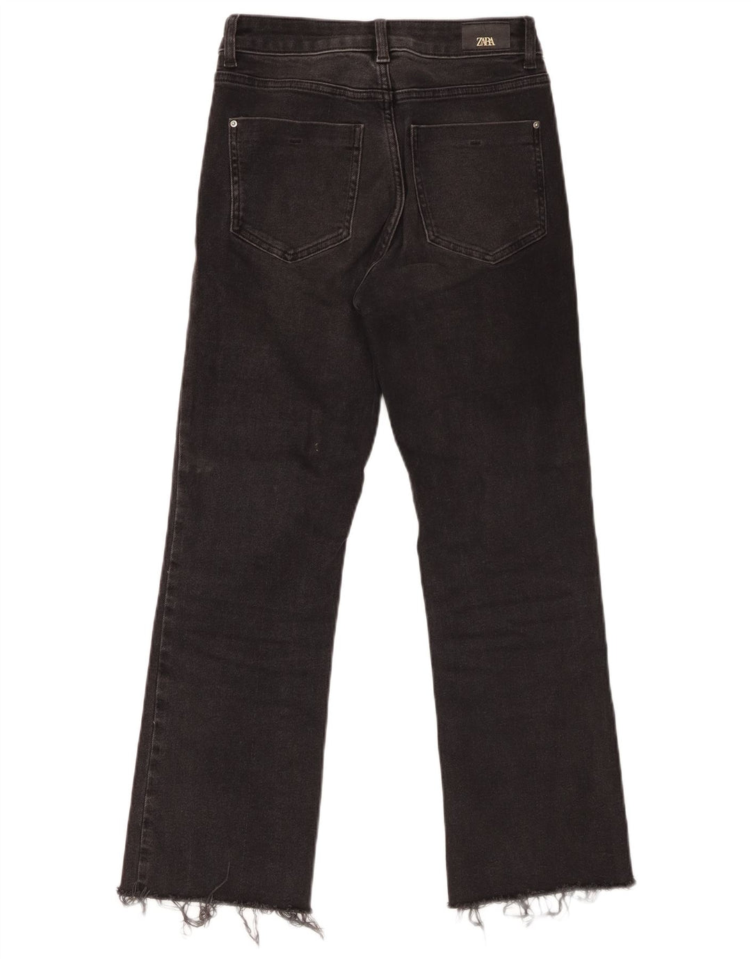 ZARA Womens Bootcut Jeans EU 34 2XS W24 L26 Black Cotton