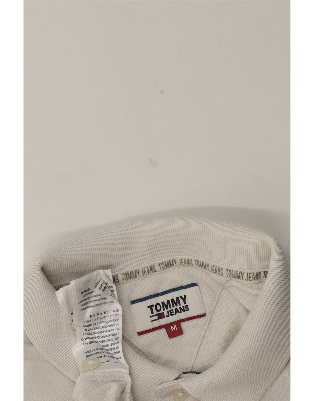 Tommy Hilfiger herre poloshirt Medium hvid bomuld