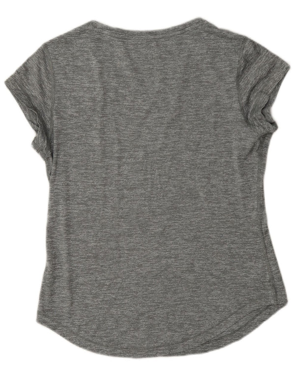 Puma grafisk T-shirt top til kvinder DK 14 Stor grå flækket