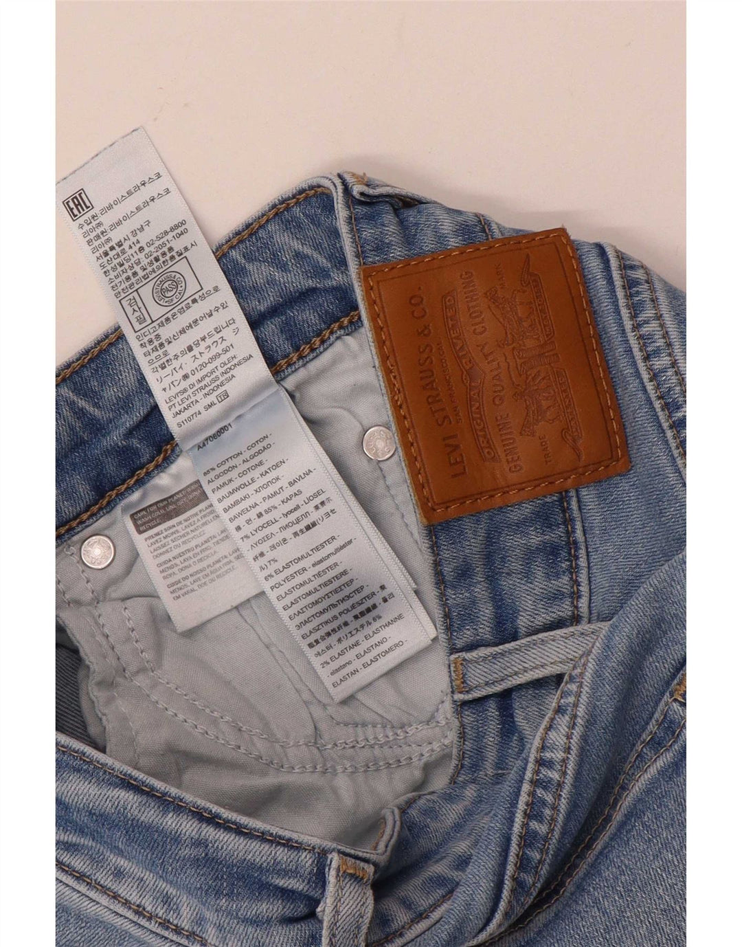 Levi's Dame 725 High Rise Bootcut Jeans W24 L28 Blå Bomuld