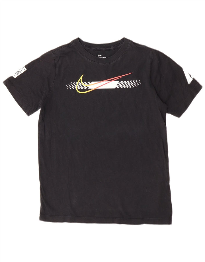 Nike drenge grafisk t-shirt top 11-12 år sort bomuld