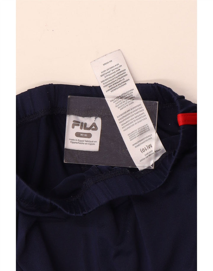 Fila Boys Graphic Tracksuit Bukser 9-10 år Medium Navy Blue Polyester