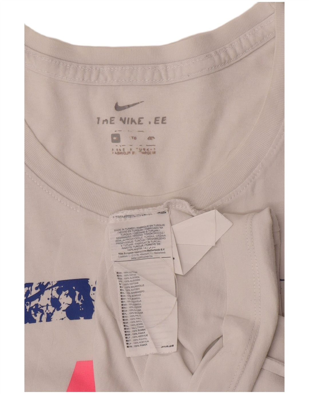 Nike grafisk T-shirt top til mænd 2XL hvid bomuld