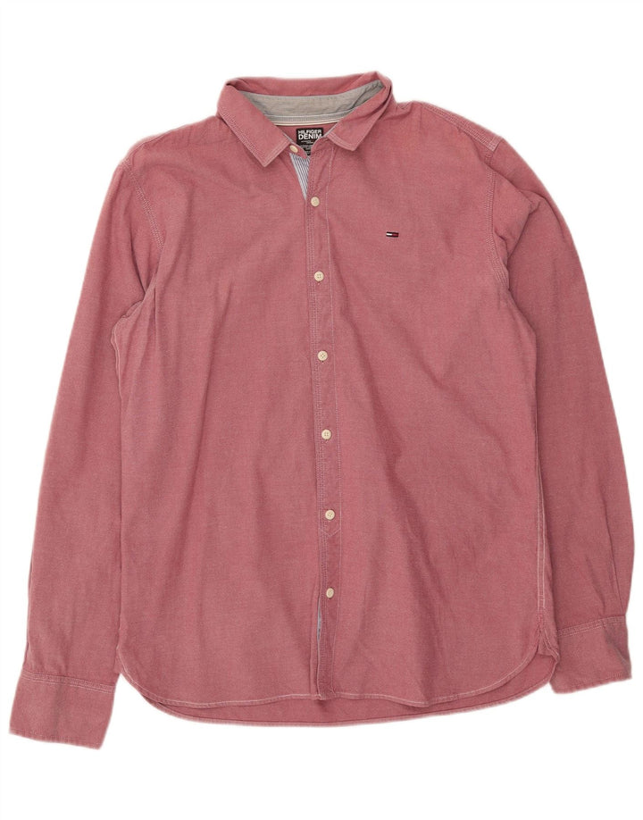 Tommy Hilfiger Herreskjorte Stor Pink Bomuld