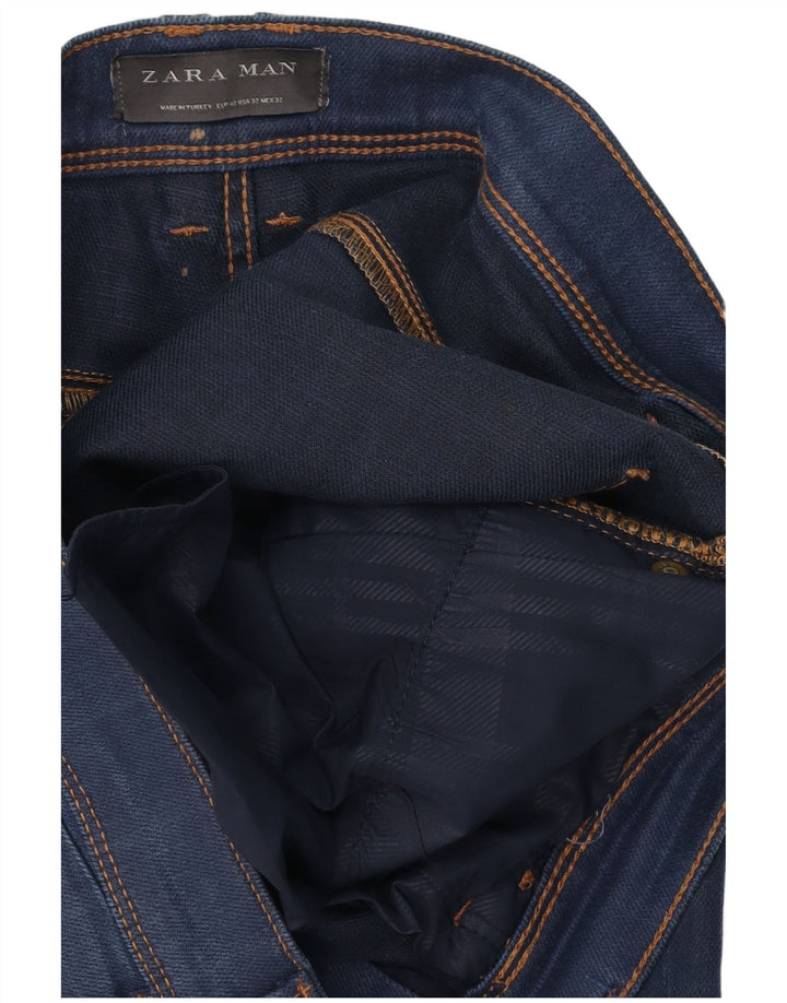 Zara Herre Slim Jeans EU 42 Large W32 L31 Navy Blue