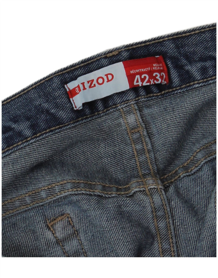 IZOD Straight jeans til mænd W42 L32 blå bomuld