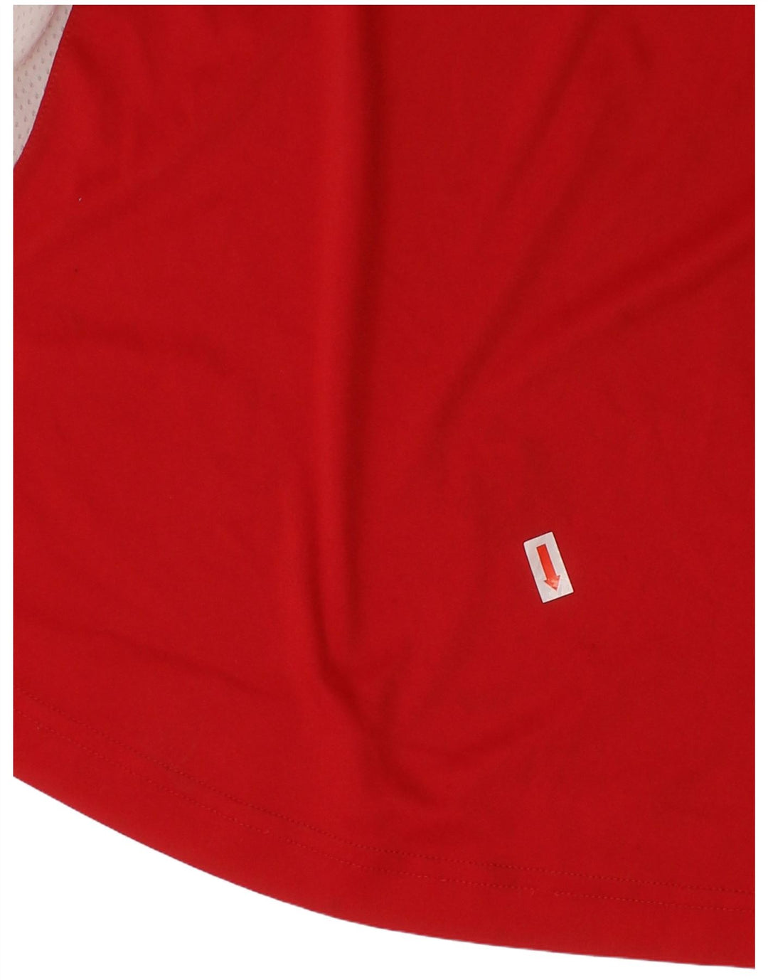 ADIDAS Drenge T-Shirt Top 11-12 År Rød Colourblock Polyester